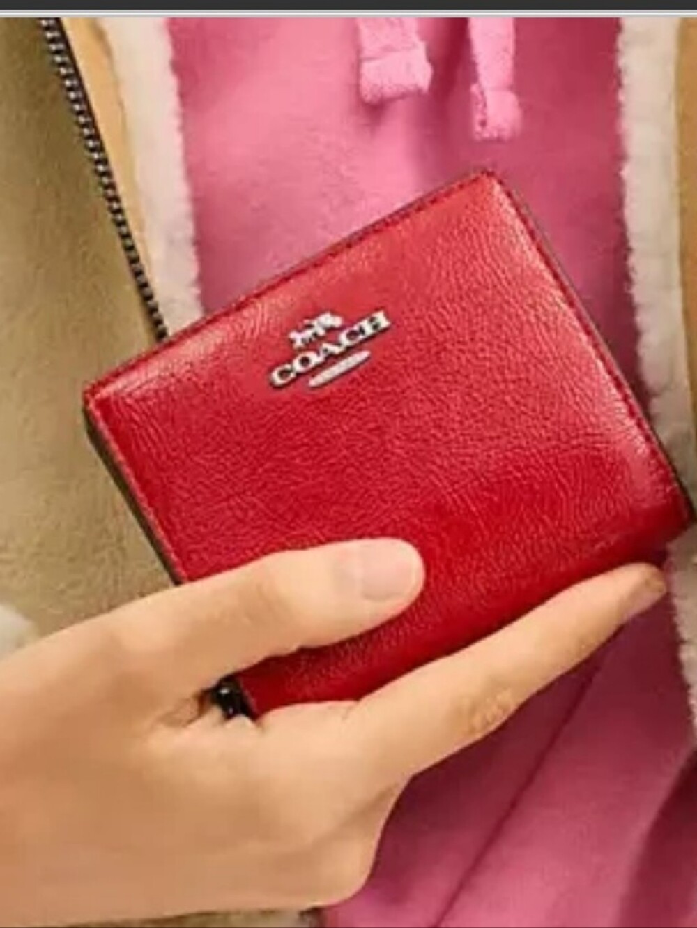Coach Red Snap Wallet